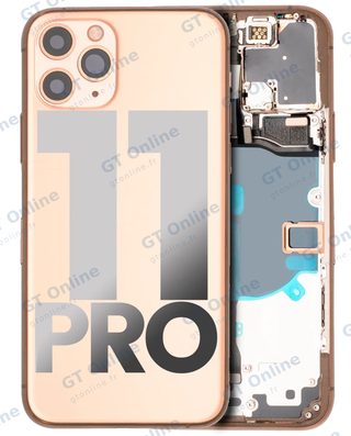 Châssis pour Apple iPhone 11 Pro (origine d'occasion — grade A, Matte Gold)