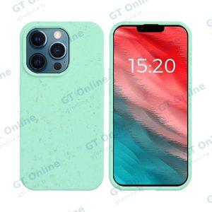 Coque Bambou Biodégradable PROTECT pour Apple iPhone 12 Pro Max (#4) Vert Menthe