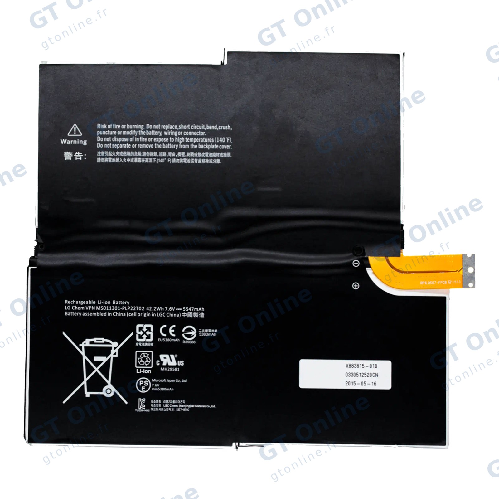 Batterie pour Microsoft Surface Pro 3 (1631) ( G3HTA005H )