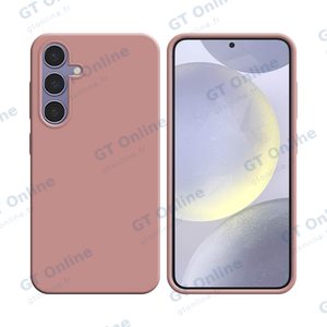 Coque Silicone Compatible pour Samsung Galaxy S24 Plus 5G S926 (#17) Rose