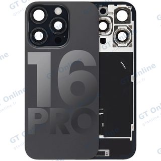 Vitre arrière pour Apple iPhone 16 Pro (origine d'occasion — grade B, titane noir)