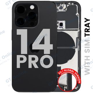 Châssis pour Apple iPhone 14 Pro (version EU, origine d'occasion — grade B, noir sidéral) — réf. 107282226839
