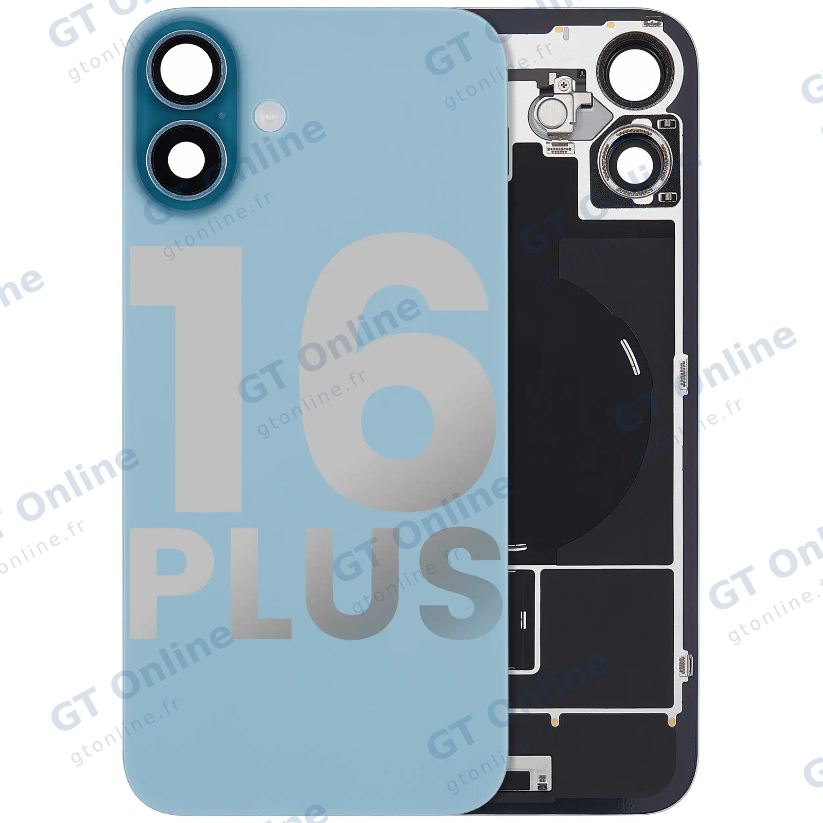 Vitre arrière pour Apple iPhone 16 Plus (origine d'occasion — grade A, turquoise)