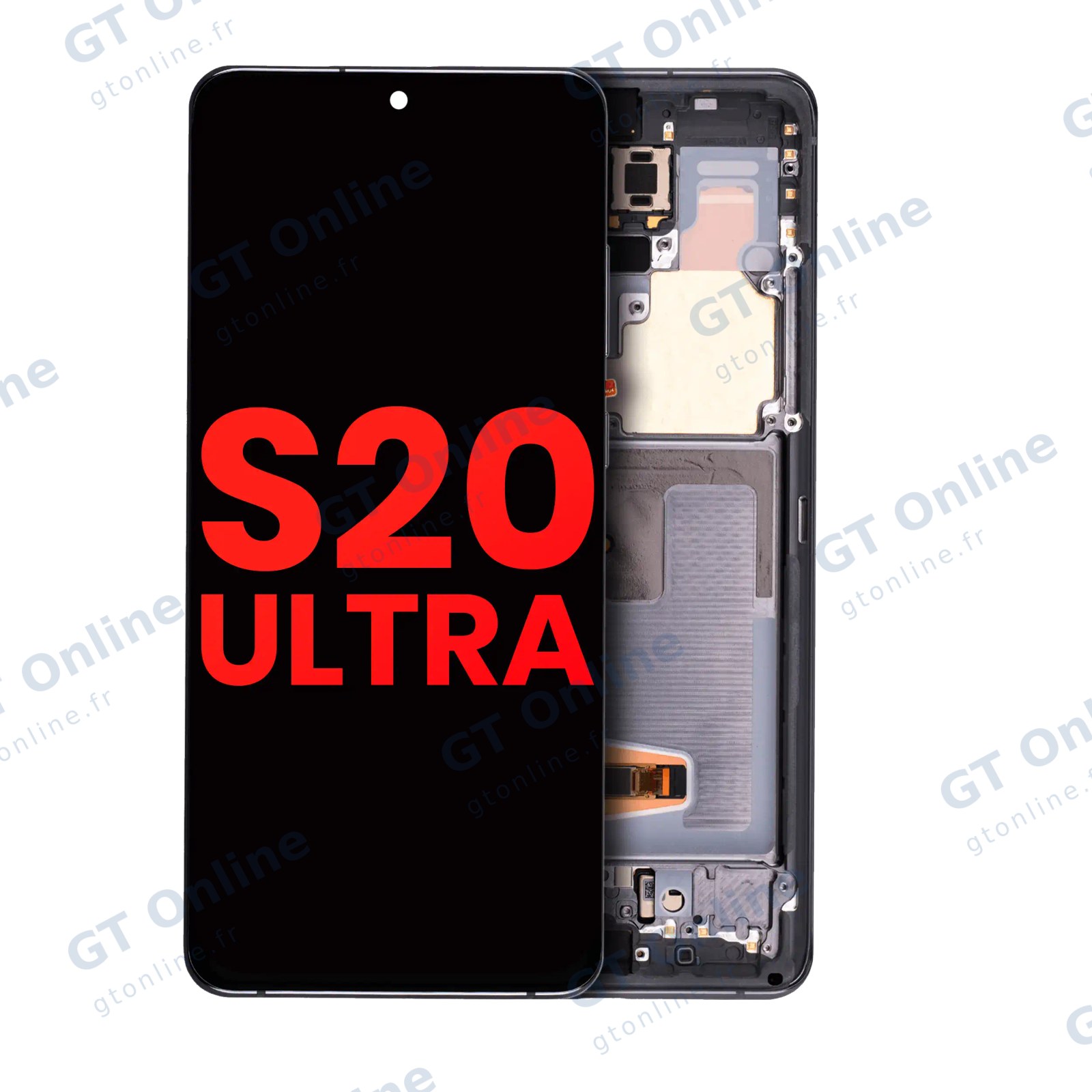 Écran OLED avec châssis pour Samsung Galaxy S20 Ultra 5G (Cosmic Gray)
