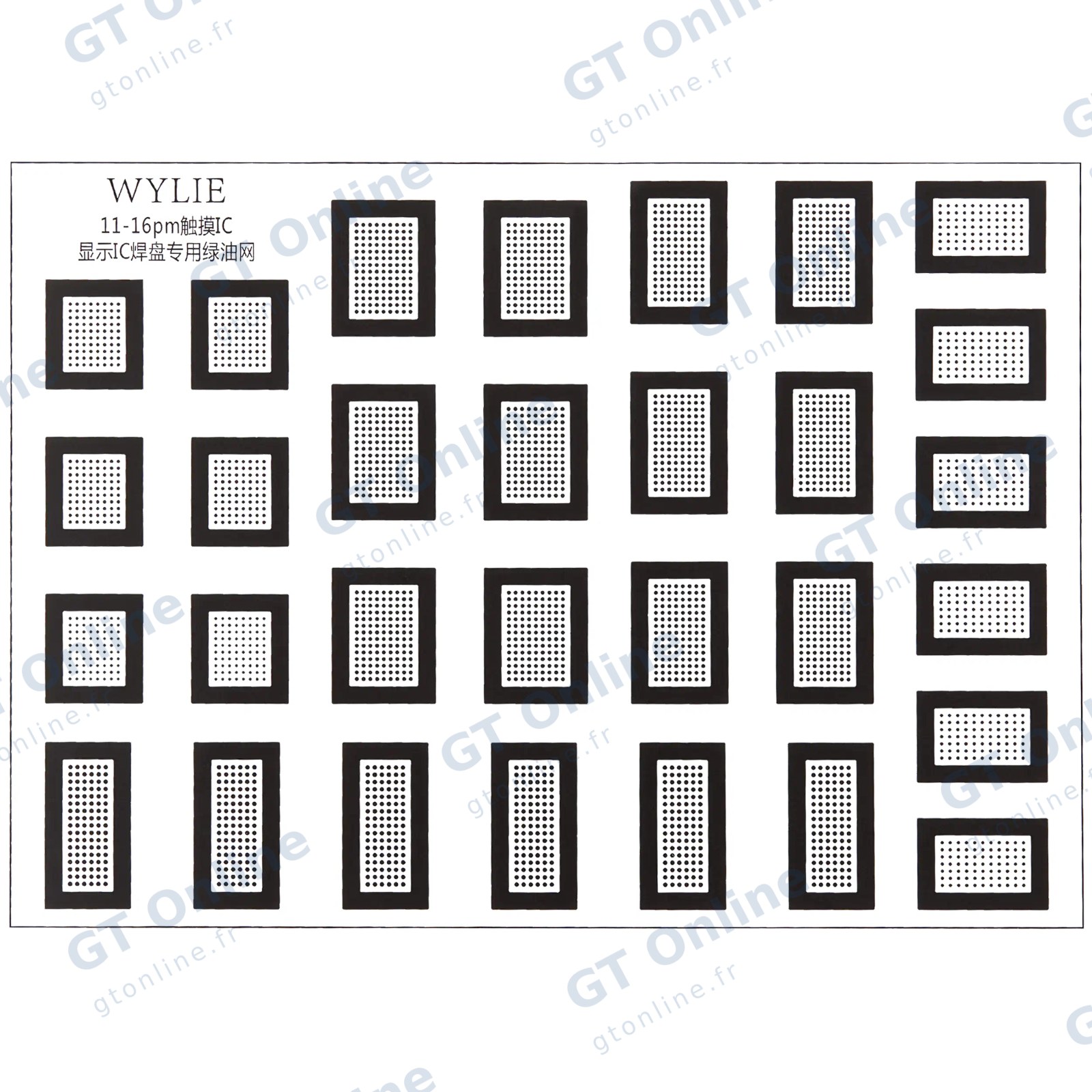 Grille pour Apple iPhone 11 to 16 Pro Max