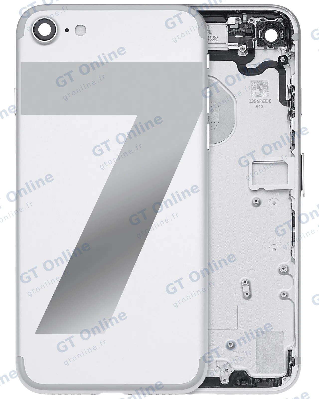 Châssis pour Apple iPhone 7 (origine d'occasion — grade A, argent)