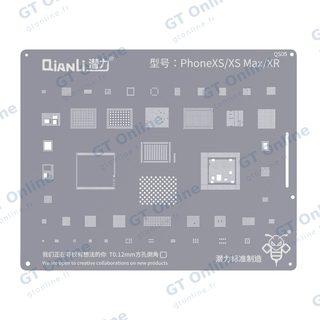Pochoir de rebillage Qianli Bumblebee QS05 pour iPhone XR / XS / XS Max