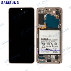 Bloc Écran Complet avec Châssis et Batterie Original Samsung Galaxy S21 5G G991 GH82-27254B Phantom Violet