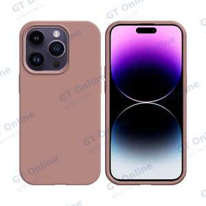 Coque Silicone Compatible pour Apple iPhone 14 Pro (#06) Rose