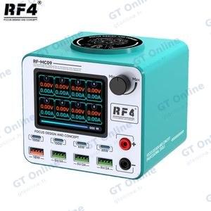 Station de Chargement RF4 RF-MC09 avec Voltage Ajustable (4x USB-C + 4x USB + Chargeur sans Fil)
