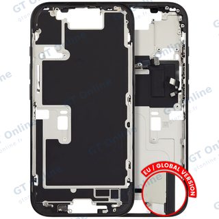 Châssis avec petits composants pour Apple iPhone 16 Pro (version EU, origine d'occasion — grade A, titane noir)