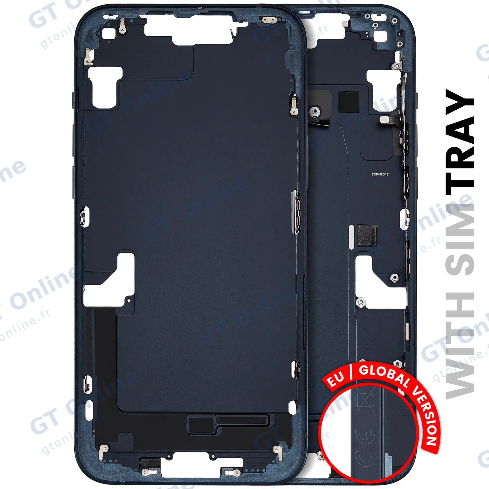 Châssis avec petits composants pour Apple iPhone 14 Plus (version EU, origine d'occasion — grade B, minuit)