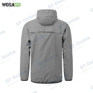 Veste Réfléchissante Coupe-Vent WOSAWE BT225 Imperméable avec Capuche (taille XS) Gris — vue 2