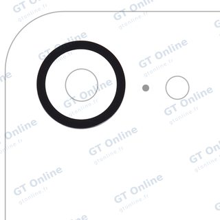 Anneau de contour de caméra arrière pour Apple iPhone 16e / 17e (noir)