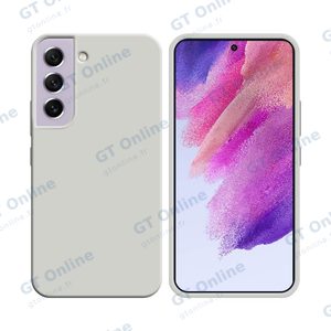 Coque Silicone Compatible pour Samsung Galaxy S21 FE G990 (#9) Blanc