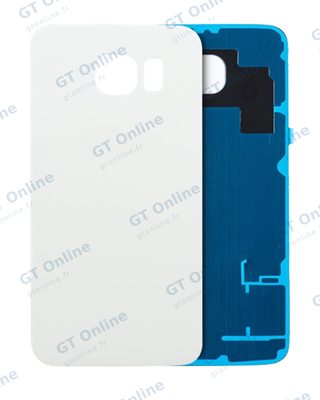 Vitre arrière pour Samsung Galaxy S6 (pack service origine, blanc)