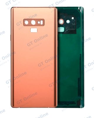 Vitre arrière pour Samsung Galaxy Note 9 (sans logo, compatible premium, Metallic Copper)