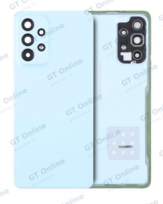 Vitre arrière pour Samsung Galaxy A53 5G (A536 / 2022) (pack service origine, bleu)