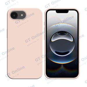 Coque Silicone Compatible pour Apple iPhone 16e (#19) Or Rose