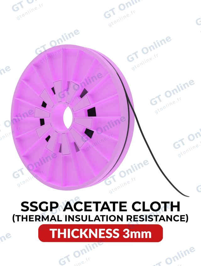 Ruban adhésif d’isolation thermique en résine caoutchouc SSGP — 3 mm × 25 m