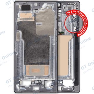 Châssis pour Samsung Galaxy S25 Ultra (version US & internationale, titane noir de jais)