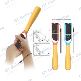 Batte de baseball pour Nintendo Switch 2 DOBE TNS-5102 — orange/bleu