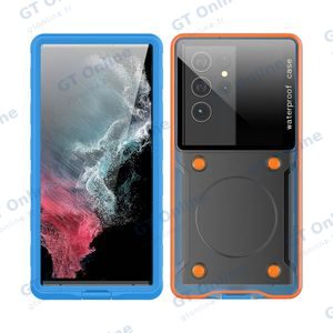 Coque Étanche pour Smartphone Universelle 6.9" Bleu