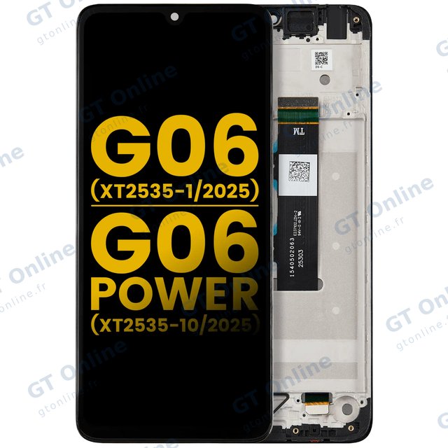 Écran pour Motorola Moto G06 (XT2535-1 /2025) / G06 Power (XT2535-10 /2025) (reconditionné, toutes couleurs)