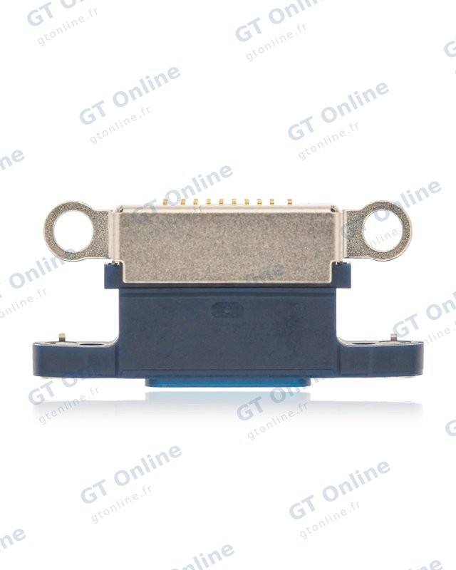 Connecteur de charge nu à souder pour Apple iPhone 12 Pro (bleu pacifique, lot de 10)