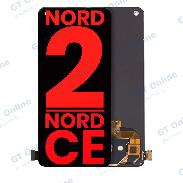 Écran OLED sans châssis pour OnePlus Nord 2 5G / Nord CE 5G (compatible premium, toutes couleurs)
