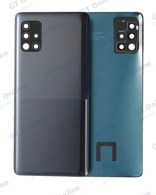 Vitre arrière pour Samsung Galaxy A51 5G (A516 / 2020) (pack service origine, noir)