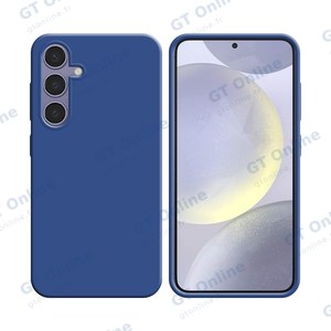 Coque Silicone Compatible pour Samsung Galaxy S24 5G S921 (#16) Bleu Marine