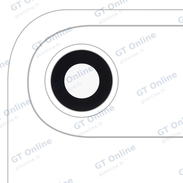 Lentille de caméra arrière pour Apple iPhone Air (premium, lot de 10, bleu ciel)