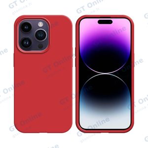Pack de 10 Coques Silicone Compatible pour Apple iPhone 14 Pro Max Bulk (#14) Rouge