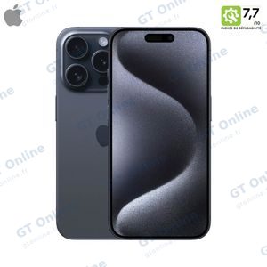 Smartphone Occasion Apple iPhone 15 Pro Max 256Go Grade B Titane Bleu