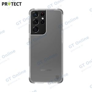 Coque Silicone Renforcée PROTECT pour Samsung Galaxy S21 Ultra 5G G998 Transparent — vue 2