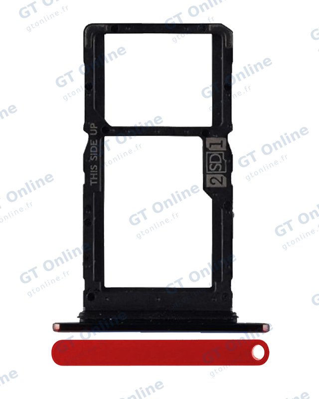 Tiroir SIM pour Motorola One Hyper (XT2027-1 / 2020) (origine, rouge)