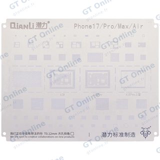Pochoir de rebillage Qianli Bumblebee QS729 pour iPhone 17 / 17 Pro / 17 Pro Max / Air
