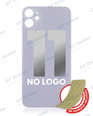 Vitre arrière pour Apple iPhone 11 (No Logo / Large Camera Hole, violet)