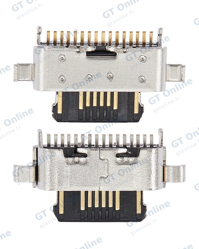 Connecteur de charge nu à souder pour Motorola Moto G50 (XT2137 / 2021) (soudure requise, lot de 10)
