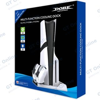 Station multifonction pour PlayStation 5 avec ventilation et charge de 2 manettes DOBE TP5-0599