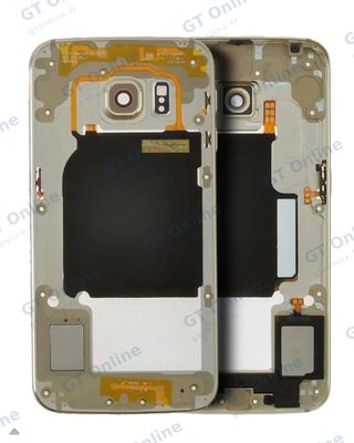 Châssis pour Samsung Galaxy S6 Edge (pack service origine, or platine)