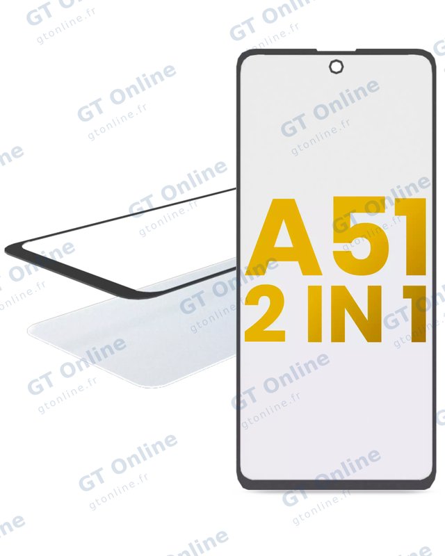 Vitre d’écran avec OCA pour Samsung Galaxy A51 4G (A515 / 2019)