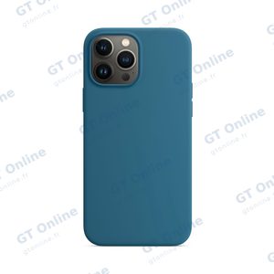 Coque Silicone Compatible pour Apple iPhone 13 Pro Max (#3) Bleu Clair