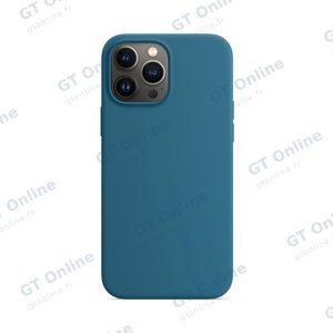 Coque Silicone Compatible pour Apple iPhone 13 Pro Max (#3) Bleu Clair