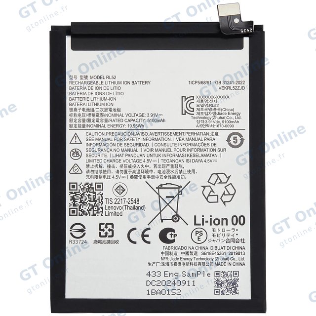 Batterie pour Motorola Moto E15 5G (XT2523-6) / G05 5G (XT2523-2) / G15 5G (XT2521) (RL52)