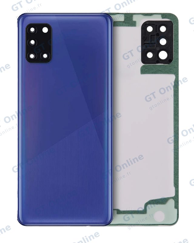 Vitre arrière pour Samsung Galaxy A31 (A315 / 2020) (pack service origine, bleu)