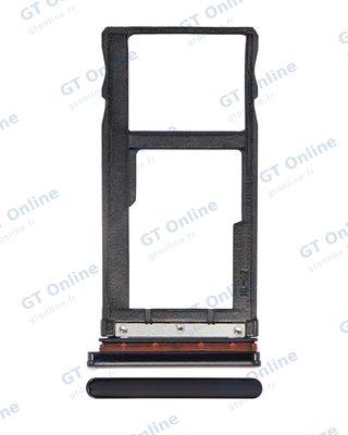 Tiroir double SIM pour Motorola One Vision (XT1970 / 2019) / P50 (XT1970 / 2019) (noir)