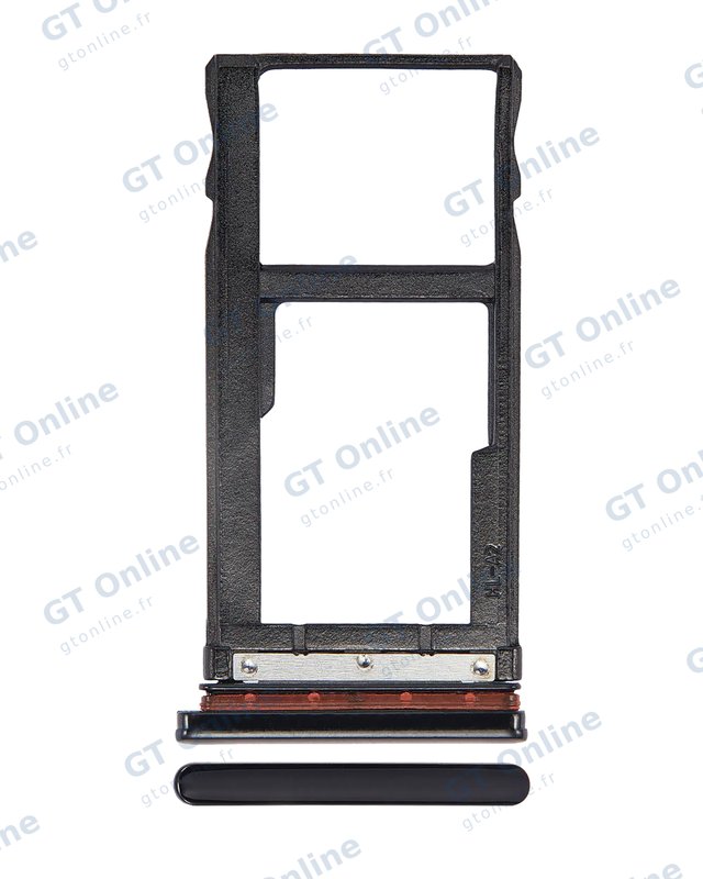 Tiroir double SIM pour Motorola One Vision (XT1970 / 2019) / P50 (XT1970 / 2019) (noir)