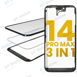 Vitre d’écran avec OCA pour Apple iPhone 14 Pro Max (OCA Master)